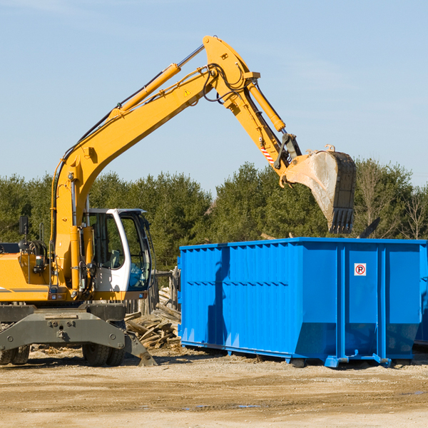 are there any restrictions on where a residential dumpster can be placed in Gilmore MI